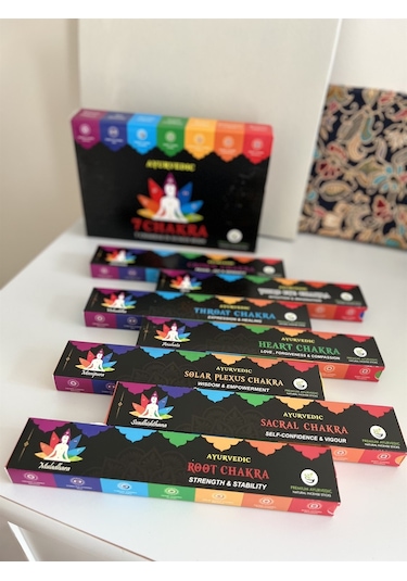 Ayurvedik 7 Çakra Tütsü Seti 7li Set