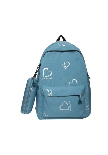Yumuşak Deri Öğrenci Sırt Çantası Y60vır Mavi