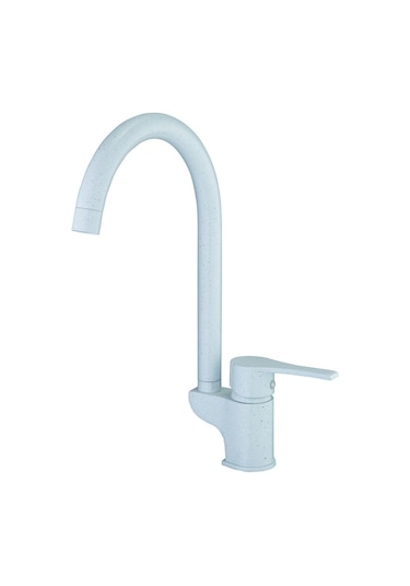 Gpd Tek Gövde Eviye Bataryası Atros Beyaz Granit Renk Mte65-Bg