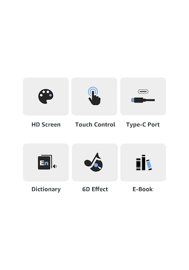 Reedark Mahdi M20 Siyah Mini Bluetooth Müzik Çalar 8gb - 2.5" Hd Ekran, Fm Radyo, Ses Kaydı, Video & E-kitap Oynatıcı, 15 Saat Müzik Süresi