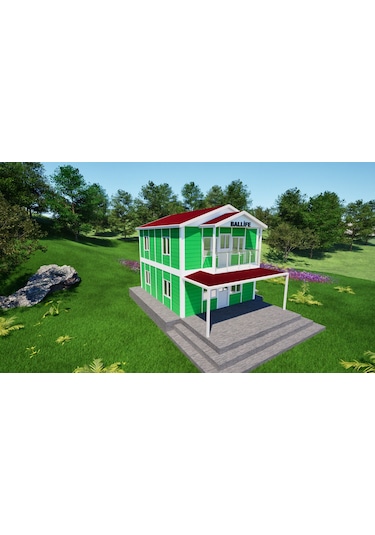 Ballife Prefabrik 124 M2 Standart Dubleks Prefabrik Konut