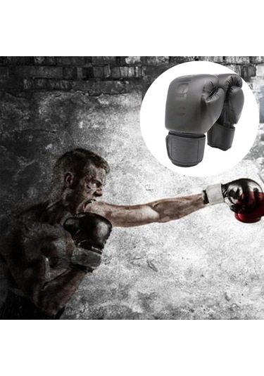 Suntek Boks Uygulama Eldivenleri Erkek Kadın 14-ons Siyah