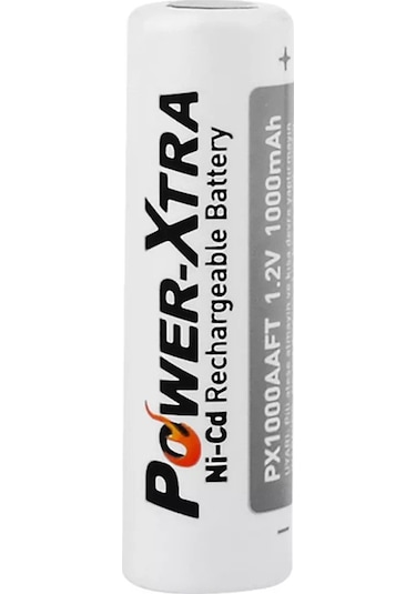 Power-Xtra 1.2V 1000 mAh Ni-CD Başsız AA Şarj Edilebilir Pil