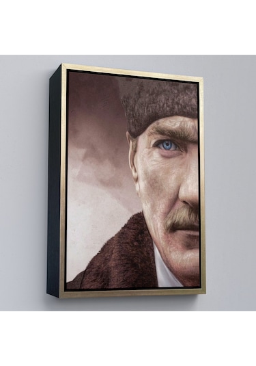 Çerçeveli Mustafa Kemal Atatürk Dekoratif Duvar Tablosu -6166
