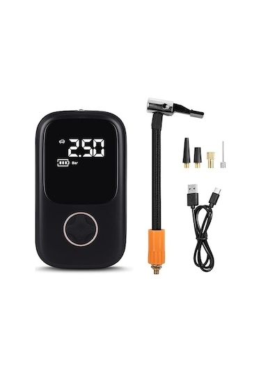 Auhma AB6334 Dijital Şarjlı Lastik Şişirme Kompresörü