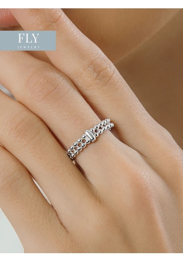 Fly Jewelry 925 Ayar Gümüş Yüzük 326878080 Gri