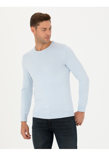 Pierre Cardin Erkek Açık Mavi Kazak /triko 50270179-vr003 Açık Mavi