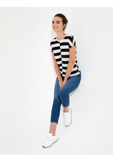 Pierre Cardin Kadın Siyah Tişört 50246194-vr046 Siyah