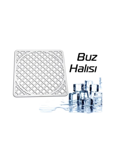 Lavabo Buz Halısı Zemin Koruyucu Silikon 32 32 Cm Asorti