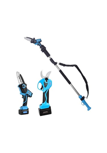 Suca Sc 8611 + 5803 Uzatma Aparatlı Akülü Budama Makası Ve Testere 40 Mm