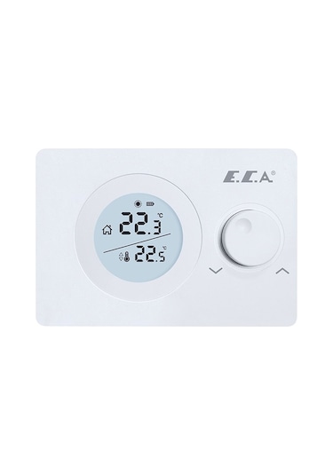 E.C.A. Poly Pure 100 W Kablosuz Oda Termostatı Beyaz