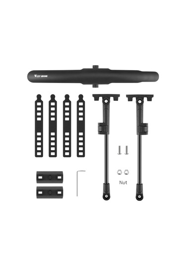 West Bıkıng Yp0714032 Yol Bisikleti Çamurluk Ayarlanabilir Pp Çamurluk - Ön Çamurluk Siyah