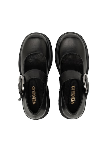 Nero Black Sneaker Günlük Kadın 25k12021 Vergelio Skin Nero Bej