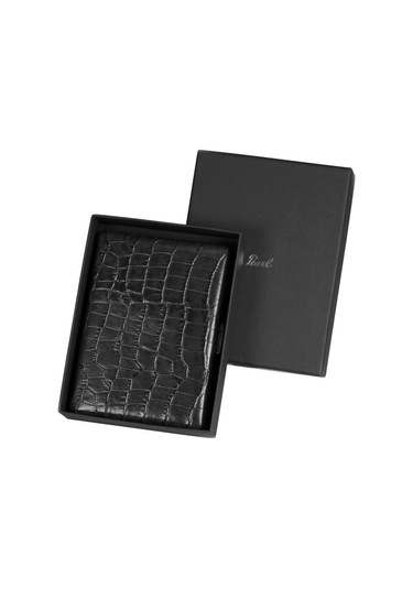 Pearl Japan Cosmos Deri Uzun Sigara Tabakası Croco Siyah 9lu
