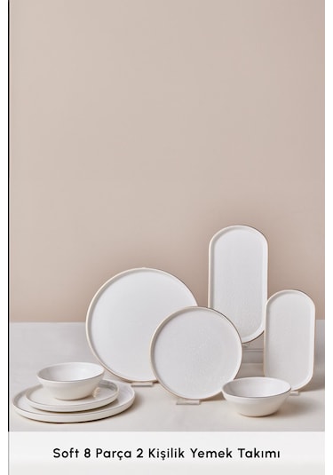 Karaca  Soft 8 Parça 2 Kişilik Yemek Takımı