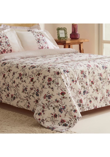 Karaca Home Inara %100 Pamuk Tek Kişilik Nevresim Takımı Kırmızı Kırmızı