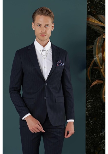 C 652 Slim Fit Lacivert Spor Ceket Lacivert