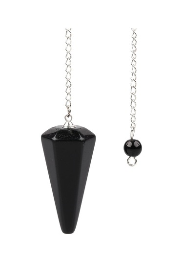 Alibabadogaltas Obsidyen Doğal Taş Pandül Mor