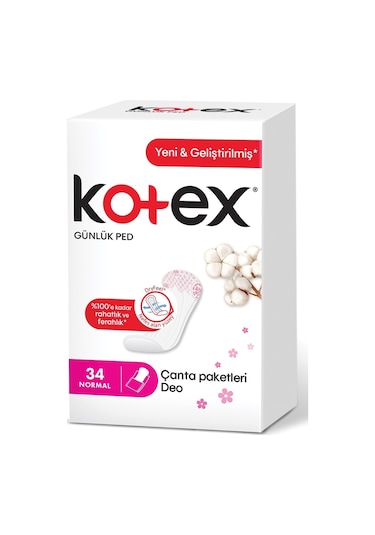 Kotex Normal Günlük Ped 34'lü