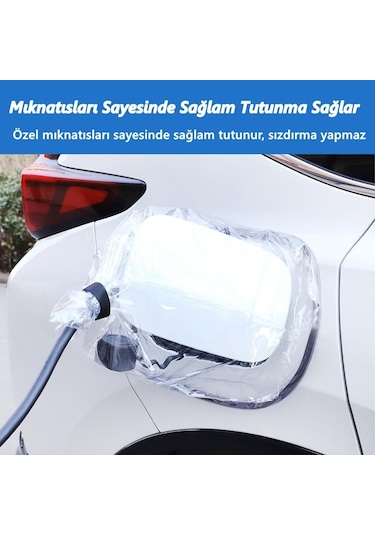 Glanz Elektrikli Araç Şarj Soketi Yağmur Koruma Brandası, Ev Şarj Soket Koruyucu 45 - 40cm