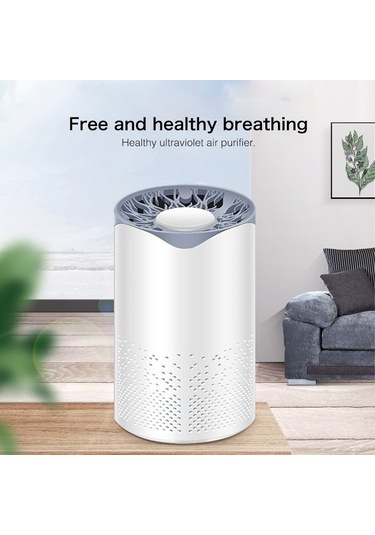 Sones Taşınabilir Uv Sterilizasyon Anyon Hava Temizleyici Araba Ev Hava Nemlendirici Beyaz