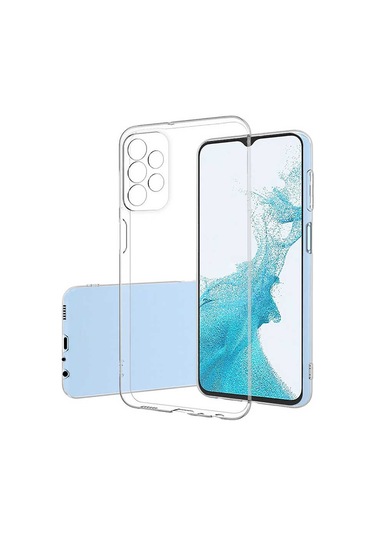 Zore Galaxy Uyumlu A23 Kılıf Msra Süper Silikon Kapak - Renksiz Renksiz
