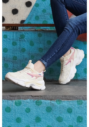 Jump 29891 Bej Kadın Sneaker Günlük Spor Ayakkabı
