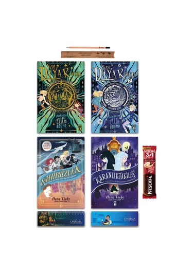 Genç Timaş Yedi Diyar Geçidi 1 Ve 2 Kitap - Sahipsizler - Karanlıktakiler Set 4 Kitap