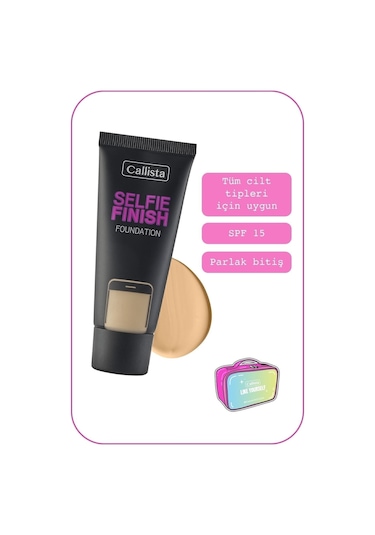Callista Selfie Finish Spf 15 Parlak Bitişli Fondöten - 120 Cashmere - Açık Bej