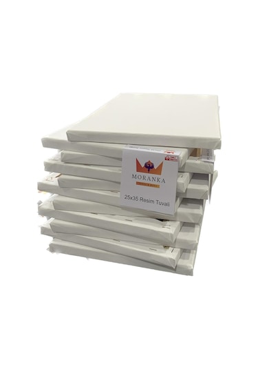 Moranka 4'lü 25X35 Tuval Çift Astarlı Arkadan Zımbalı Tuval