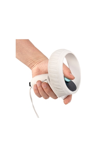 Oculus Quest 2 Vr Aksesuarları İçin 1 Çift Çizilmez Silikon Denetleyici Tutma Kapağı Gamepad Kolu Koruyucu - Beyaz