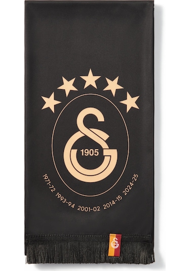 Galatasaray 5 Yıldız Şal Atkı U251371 Siyah