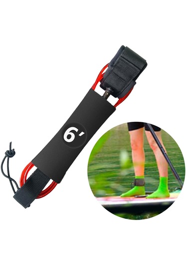 Suntek Sörf Tahtası Tasma Kürek Aksesuarları 6-ft-kırmızı