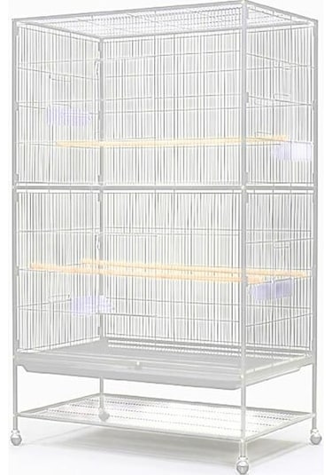 Dayang A45 Beyaz Ayaklı Kafes 90x58,4x152,4 Cm