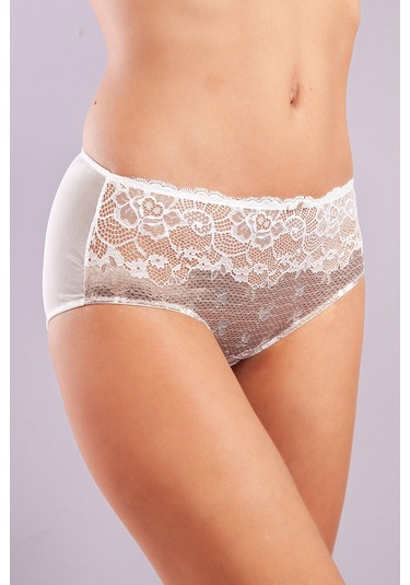 Golshan Gilda Control Slip , Kadın Dantelli Ekru Külot Çok Renkli