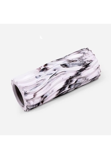 Gymo Pro Series Cloudy Wavy Foam Roller Pilates Masaj Rulosu Siyah Siyah