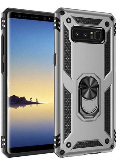 Galaxy Note 8 Kılıf Zore Vega Kapak Gri