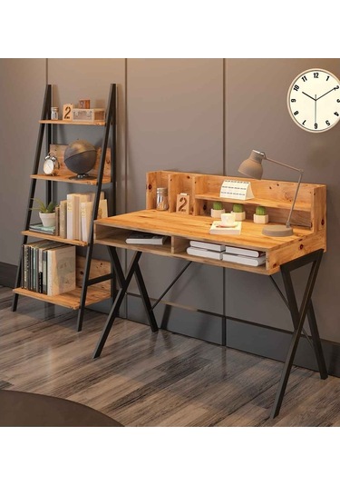 Avmpark Avmpark Yanke Çalışma Masası+Kitaplık Atlantik Çam