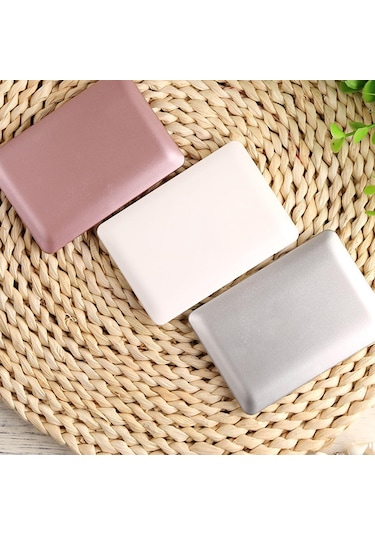 Suntek Makyaj Aynası Mini Ayna Katlanır Dizüstü Çanta Pembe