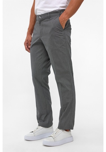 Süvari Siyah Regular Armürlü Pantolon