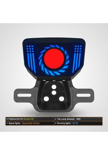 Createtech Ve Suzuki Stroboskopik Stop Sinyal Led Lambası İçin Gn125 Fren Fonksiyonlu Drl, Arka Animasyonlu - Jo