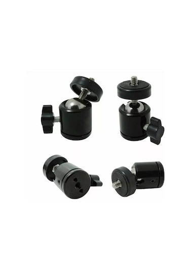 Tripod Slr Kamera Için 360 Derece Dönebilen Metal Mafsal Aparatı 1/4