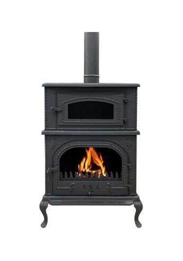 TDS Optima Dik Fırın Yanları Camlı Döküm Kuzine