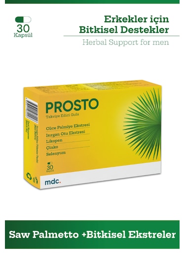 Mdc Prosto Saw Palmetto Takviye Edici Gıda 30 Kapsül