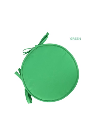 Yeşil Yuvarlak Bistro Dairesel Sandalye Minderi Koltuk Yedekleri Mutfak Yemek Çıkarılabilir Kapak Yeni