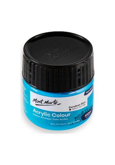 Akrilik Renkli Boya Signature 100ml - Cerulean Blue Çok Renkli