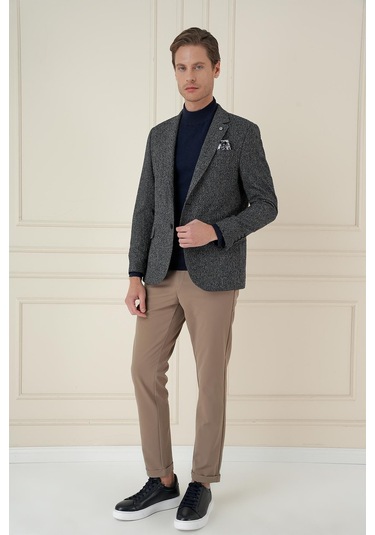 C 692 Slim Fit Siyah Spor Ceket Siyah
