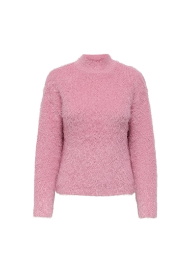 Only Onllulu Ls Rıb Hıghneck Cc Knt Pembe