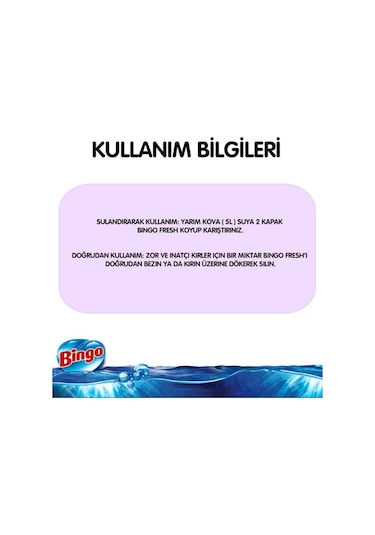 Bingo Fresh Yüzey Temizleyici Lavanta Çiçekleri 2500 ML