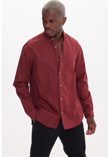 Snoop Bordo Basıc Gömlek Bordo